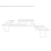 Modular bench with backrest Gfoehl