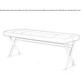 Upholstered leather bench Deliktas