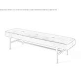 Upholstered leather bench Nyasvizh