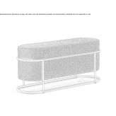 Bench upholstered with fabric Slinfold