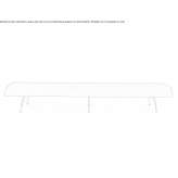 Fabric bench without backrest Lansford