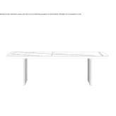 Bench with glass base and MarmoReflex top Innaloo