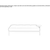 Upholstered leather bench Balboa