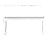 Oak bench stained black Sanibel