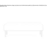 Upholstered bench Orsay