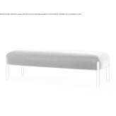 Bench without backrest Lemu