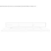 Wall-mounted bench with backrest Golancz