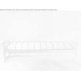 Bench upholstered with fabric Damme