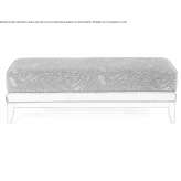 Bench upholstered with fabric Gualaceo