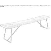 Olive wood bench Bressana