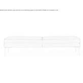 Upholstered leather bench Malvas