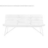 Upholstered bench with backrest Villadoz