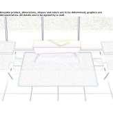Bench upholstered with fabric Carcaliu
