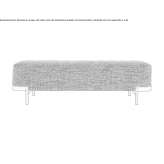 Bench upholstered with fabric Avetrana