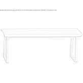 Wooden bench Paulhac