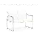 Fabric bench with backrest Tariceni