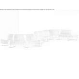 Curved modular bench with backrest Mazyr