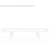 Quilted leather bench Golancz