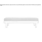 Bench upholstered with fabric Paniza