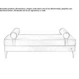 Fabric bench Mirabel