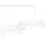Modular, multi-layer wooden seats Aristau