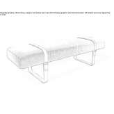 Bench upholstered with fabric Botlikh