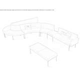 Modular fabric seating system Beade