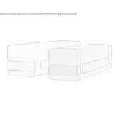 Fabric bench with removable cover Stangby