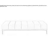 Upholstered modular bench Airds