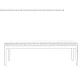 Bench upholstered with fabric Vodskov