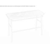 Bench with footrest Shijak