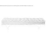 Bench with quilted fabric upholstery Chaville