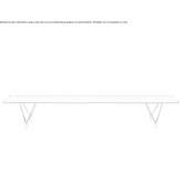 Modular bench in extruded aluminum without backrest Saviano