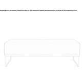 Modular bench upholstered in fabric Caggiano