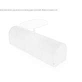 Ławka materiałowa ze stolikiem kawowym Saliceto