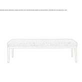 Bench upholstered with fabric Gebiz