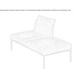 Upholstered bench with backrest Tonya