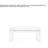 Upholstered bench Vianen