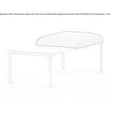 Modular bench upholstered with fabric in a modern style Ratby