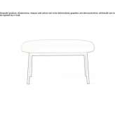 Upholstered leather bench Sikeston