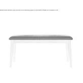 Upholstered wooden bench Rapallo