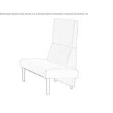 Ławka z tkaniny z oparciem Munkfors