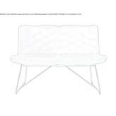 Upholstered bench with backrest Salguero