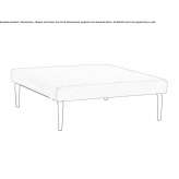 Fabric bench without backrest Munkfors