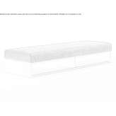 Storage fabric and metal bench Nevele