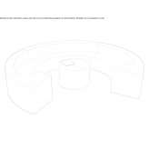 QM Foam modular bench seat with backrest Matrosy