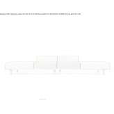 Bench with backrest upholstered in fabric Jalance