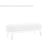 Upholstered bench Zena
