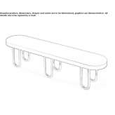 Laminate bench without backrest Schagen