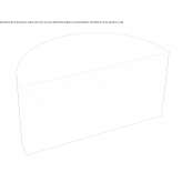 QM Foam modular bench seat without backrest Massello
